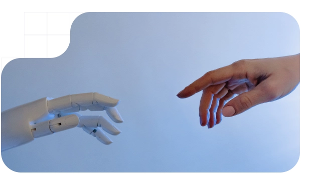 robot y humanos colaborando