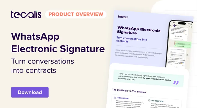 WhatsApp Electronic Signature