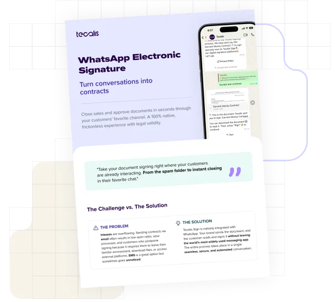 WhatsApp e-Signature