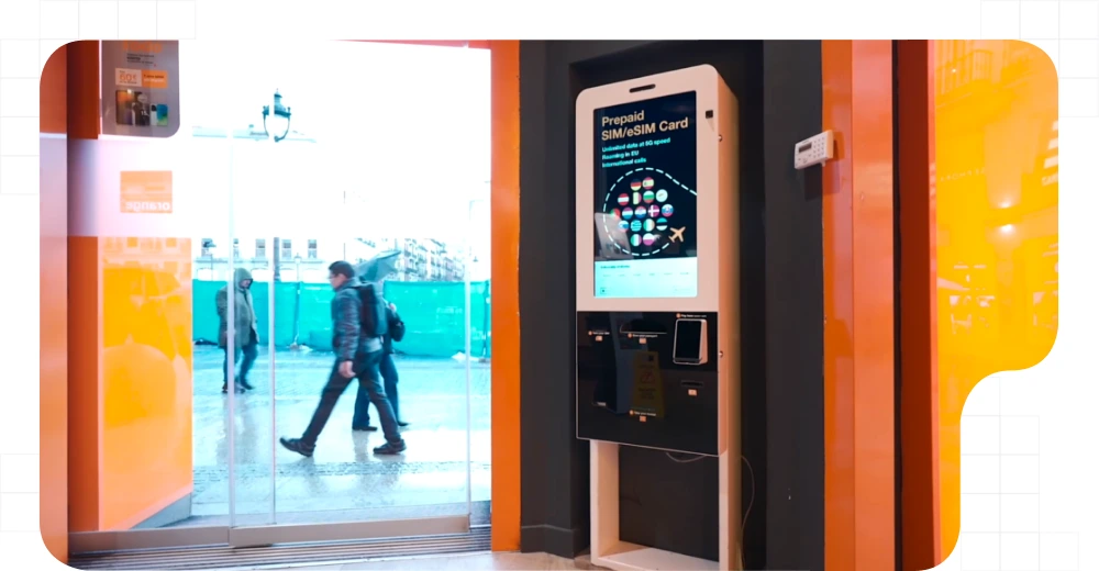 Orange Tecalis Kiosks autoservicio