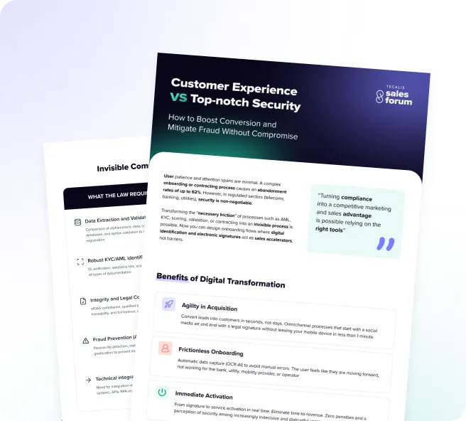 Customer experience vs Security 