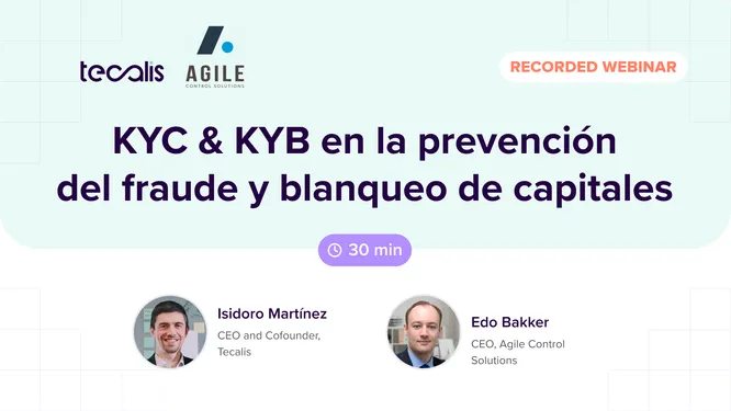 Webinar: KYC & KYB en la prevención del fraude y el blanqueo de capitales