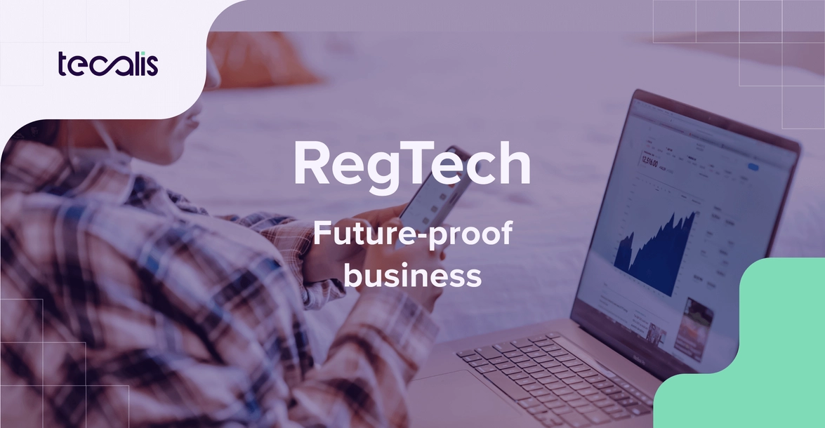 RegTech reports in a laptop