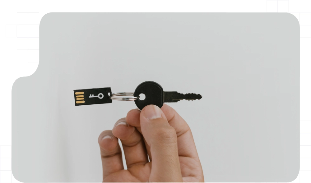 USB security key with automated AML