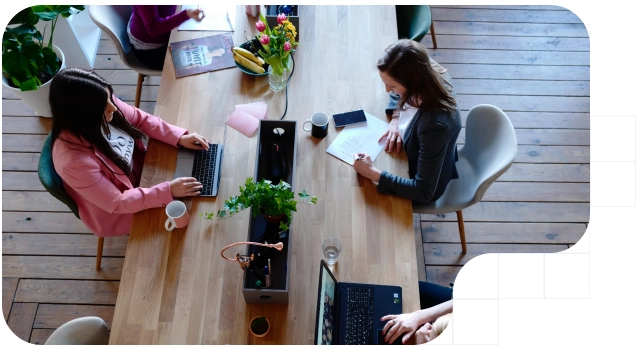 workers in a office