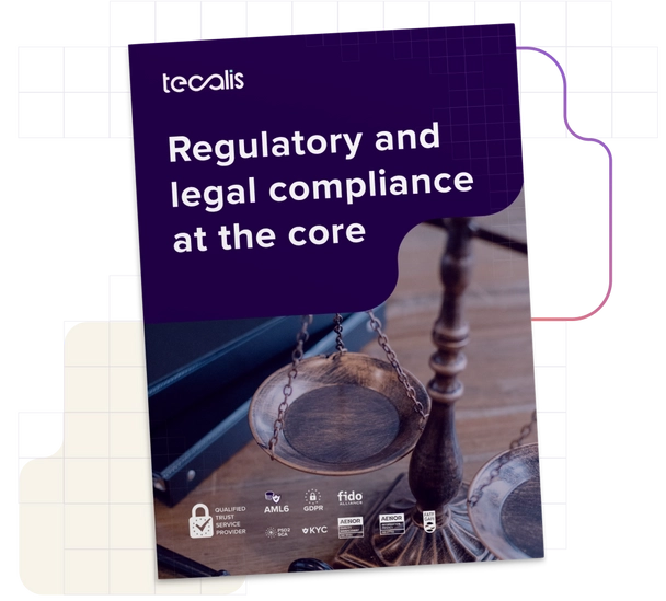 Cover of brochure legal compliance Tecalis