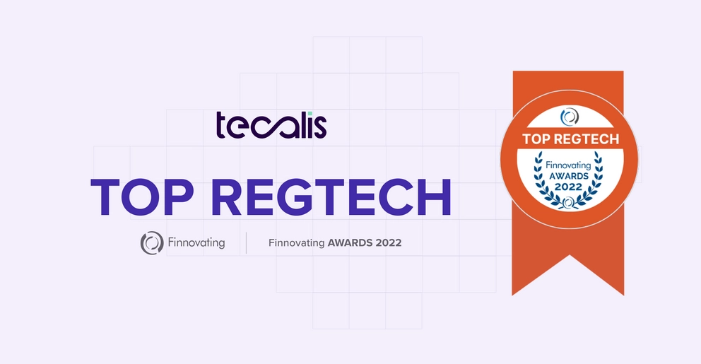 Premio Top RegTech a Tecalis | Tecalis receives Top RegTech award