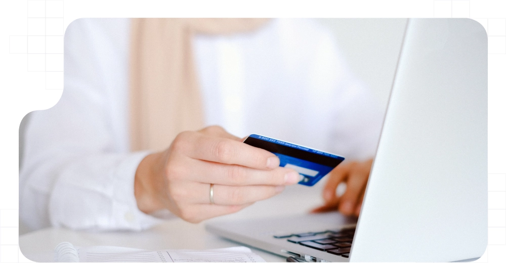 Online buying with credit card complying with AML