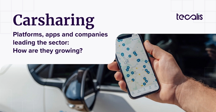 Carsharing mobile app with pick up points