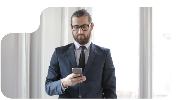 lawyer with a smartphone