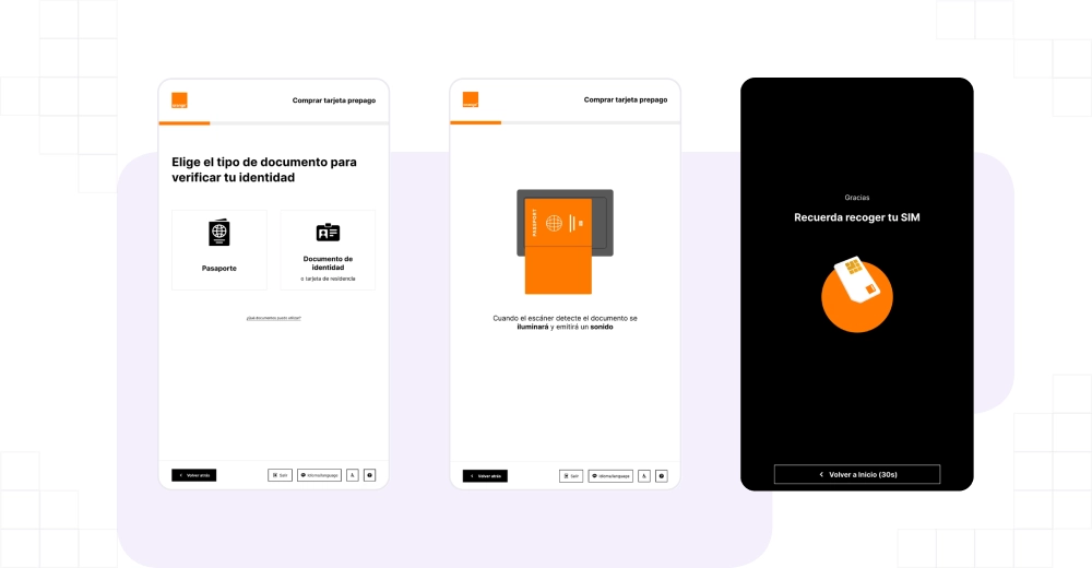 Tecalis Kiosks orange españa 