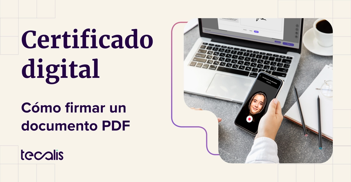 Persona haciendo un KYC para firmar un pdf