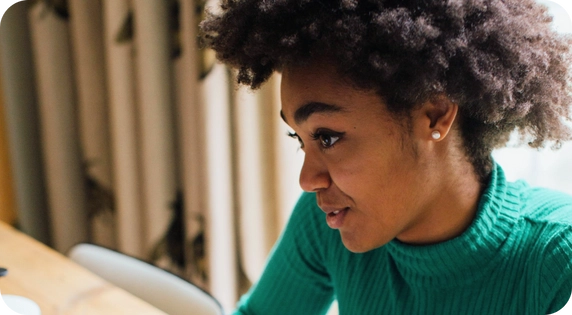 User validating their identity online in a secure Digital Trust environment.