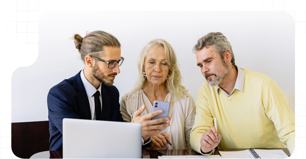 Insurer and clients' meeting